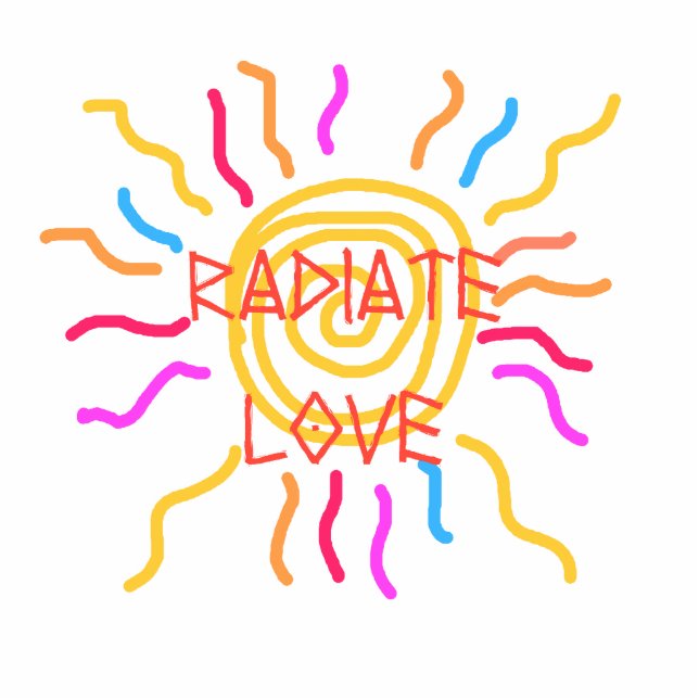 radiate love sculpture magnet photo sculpture magnet (Front)