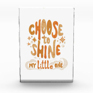 Radiate Positivity: Choose to Shine Inspirational Photo Block