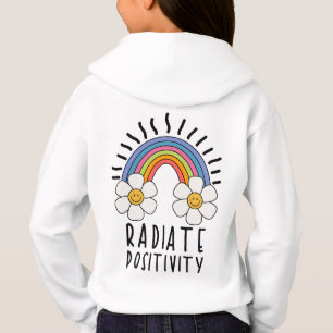 Radiate Positivity Colourful Rainbow and Flowers