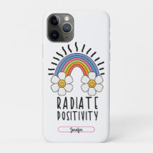 Radiate Positivity | Colourful Rainbow and Flowers