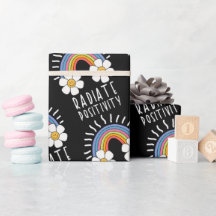 Radiate Positivity | Colourful Rainbow and Flowers