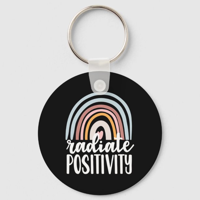Radiate Positivity Mental Health Matters Gift Ment Key Ring (Front)