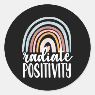 Radiate Positivity Mental Health S Gift Mental Ill Classic Round Sticker