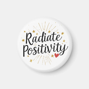 Radiate Positivity – Motivational Starry Quote Magnet