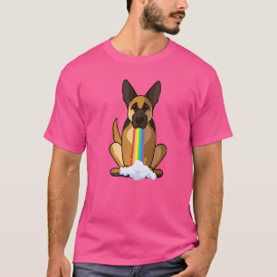 Radiate Positivity Rainbow Dog German Shepherd T-Shirt