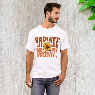 Radiate Positivity Retro Flower Smiley T-Shirt