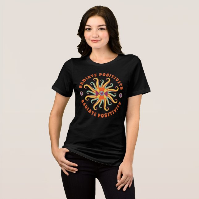 Radiate Positivity - Retro Tri-Blend Shirt (Front Full)