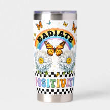 RADIATE POSITIVITY WITH FLOWERS & RAINBOWS