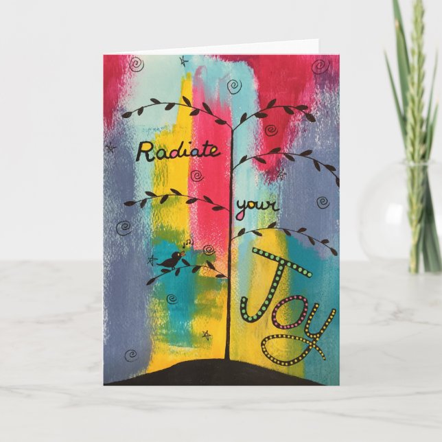 "Radiate Your Joy" Greeting Card (Front)