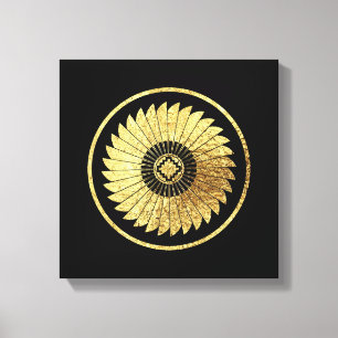 Radiating Feathers Canvas Print