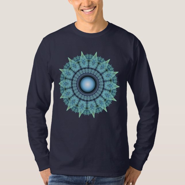Radiating fractal glossy pattern T-Shirt (Front)