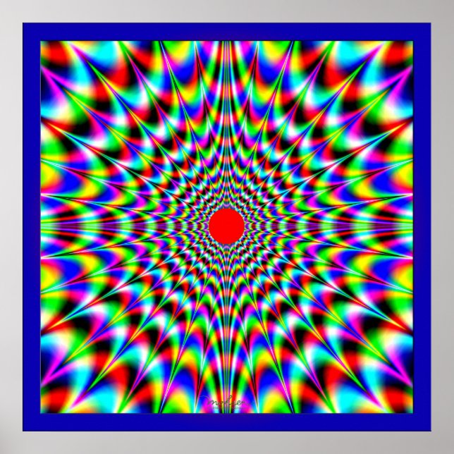 Radiating Fractal Outburst Poster (Front)