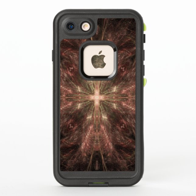 Radiating Gold Cross of Christ LifeProof iPhone Case (Back)