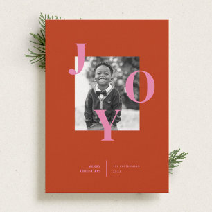 Radiating  Joy Holiday Photo Card