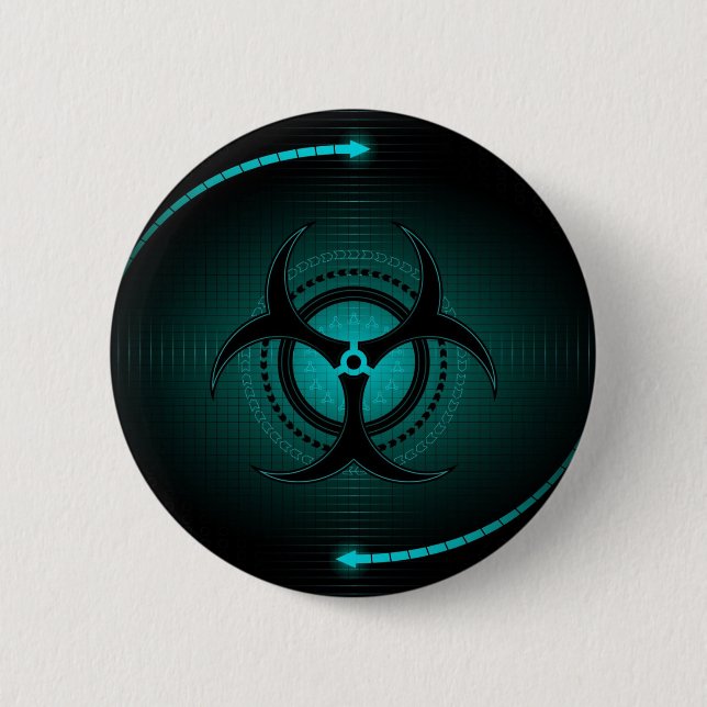 Radiation Abstract art 6 Cm Round Badge (Front)