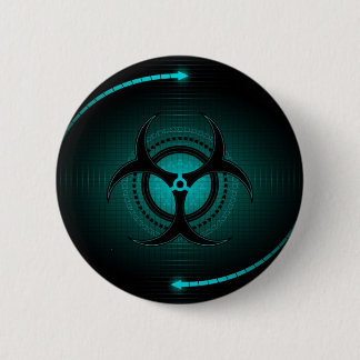 Radiation Abstract art 6 Cm Round Badge