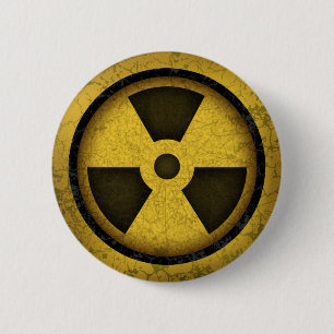 Radiation -cl-dist-2 6 cm round badge