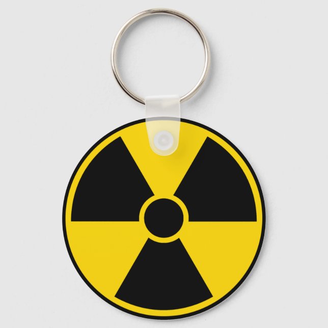 Radiation Hazard Sign Key Ring (Front)