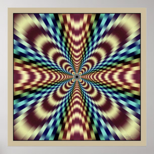 Radiation Optical Illusion Poster