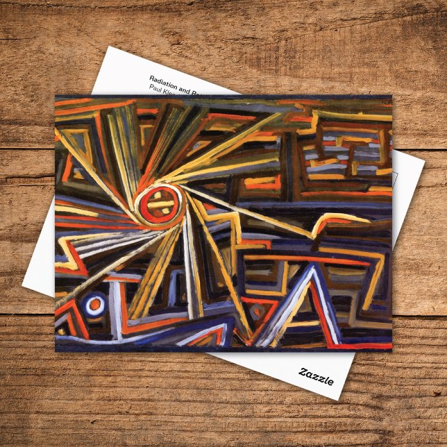 Radiation Rotation Abstract Paul Klee Postcard (Creator Uploaded)