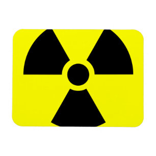 Radiation Sign 3"x4" Magnet