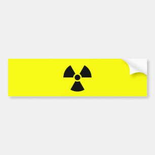 Radiation Sign Bumper Sticker