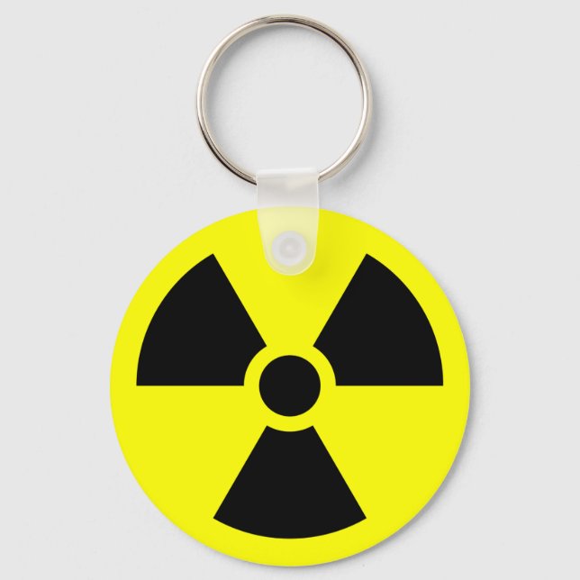 Radiation Sign Key Ring (Front)