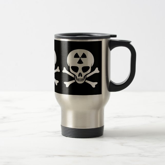 Radiation Skull & Crossbones Mug (Right)
