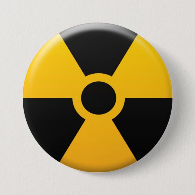Radiation Symbol 7.5 Cm Round Badge (Front)