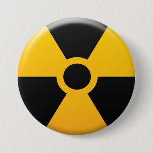 Radiation Symbol 7.5 Cm Round Badge