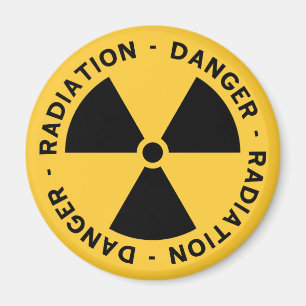 Radiation Symbol Magnet