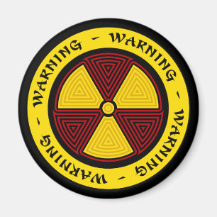 Radiation Symbol Magnet