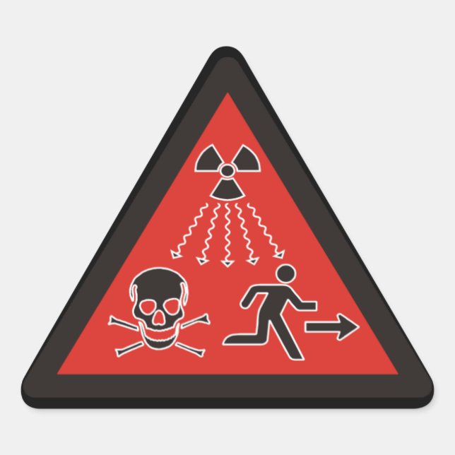 Radiation Symbol Sticker (Front)