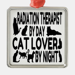Radiation Therapist Cat Lover Metal Tree Decoration