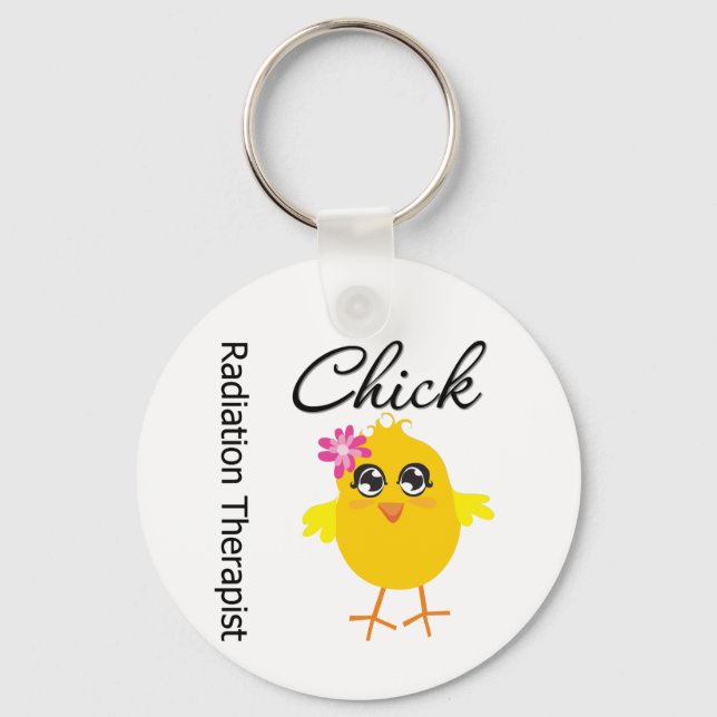 Radiation Therapist Chick Key Ring (Front)