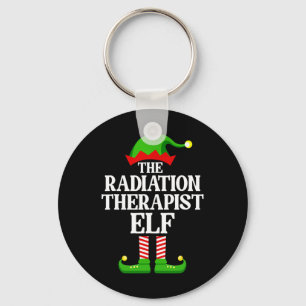 Radiation Therapist Elf Family Matching Group Chri Key Ring