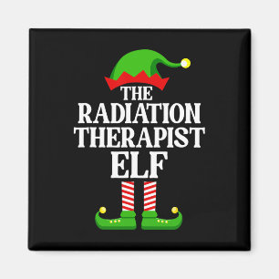 Radiation Therapist Elf Family Matching Group Chri Magnet