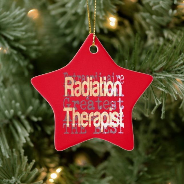 Radiation Therapist Extraordinaire Ceramic Tree Decoration (Tree)