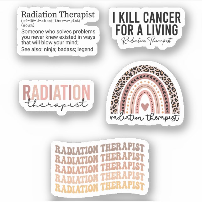 Radiation Therapy, Funny Radiation Therapist Pack (Front)