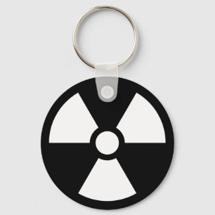 Radiation Trefoil Sign Symbol Warning Sign Symbol Key Ring