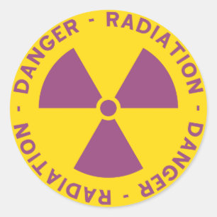 Radiation Warning Sticker