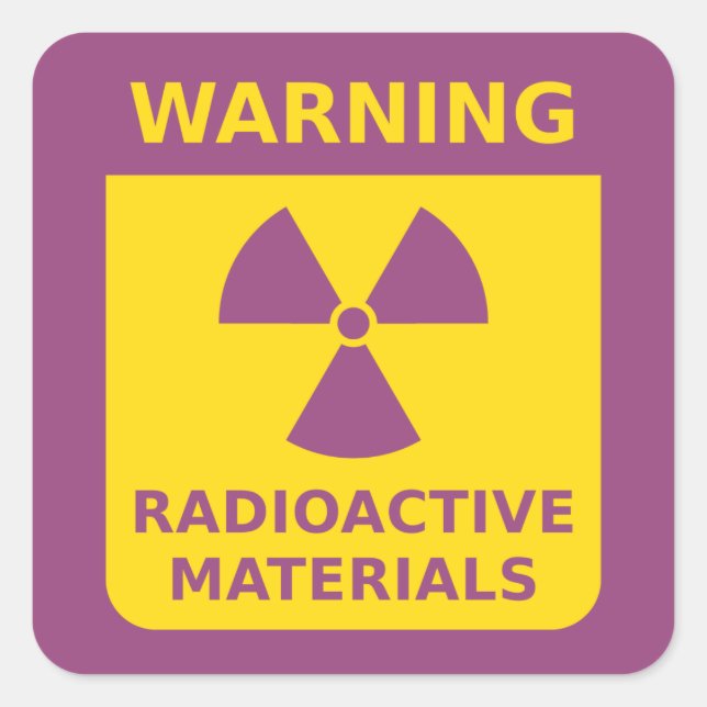 Radiation Warning Sticker (Front)