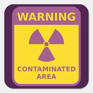 Radiation Warning Sticker