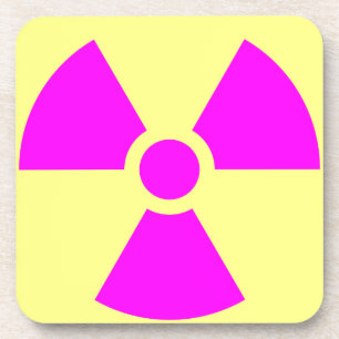 Radiation Warning Symbol Coaster