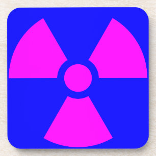 Radiation Warning Symbol Coaster