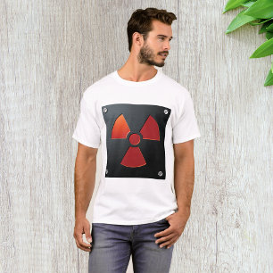 Radiation Warning Symbol Industrial Metal Sign T-Shirt