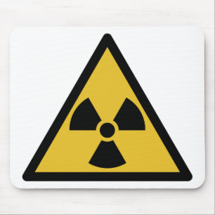 Radiation Warning Symbol Mouse Mat