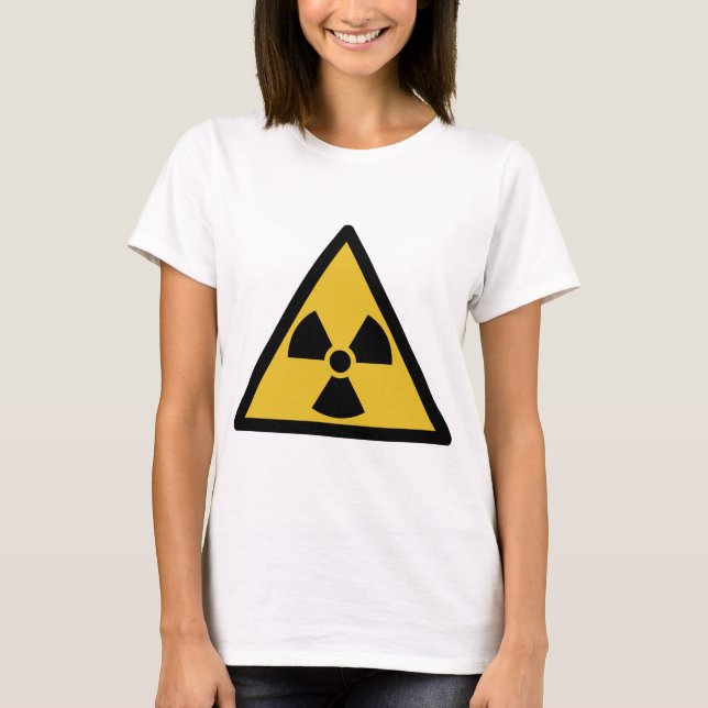 Radiation Warning Symbol (Radioactive Danger) T-Shirt (Front)