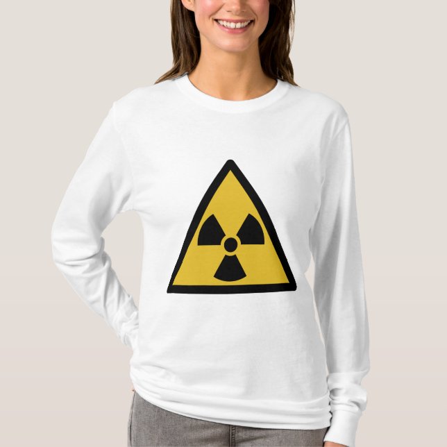 Radiation Warning Symbol (Radioactive Danger) T-Shirt (Front)