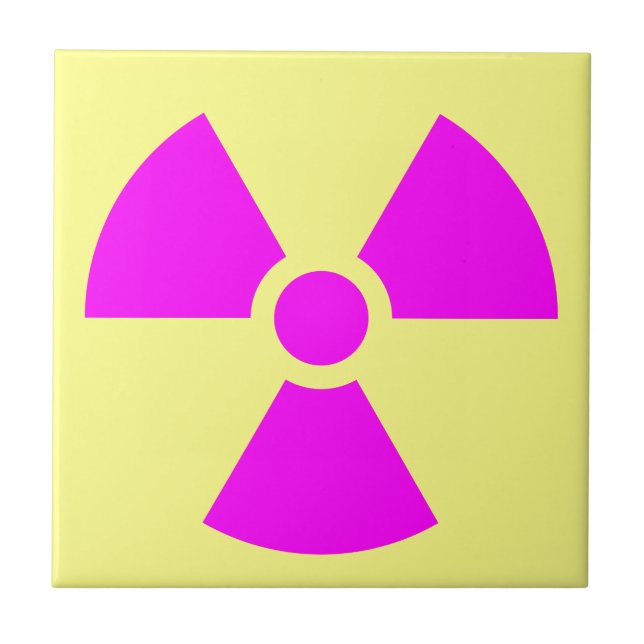 Radiation Warning Symbol Tile (Front)